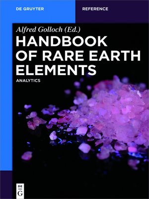 cover image of Handbook of Rare Earth Elements